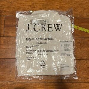 JCrew silk Blythe shirt ivory size 8